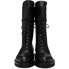 Khaite Black 'The Lace up' Combat Boots