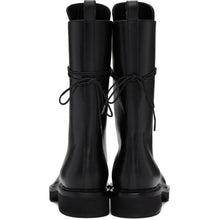 Khaite Black 'The Lace up' Combat Boots