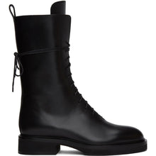 Khaite Black 'The Lace up' Combat Boots