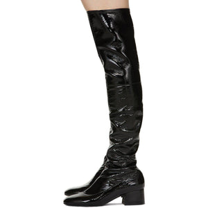 Khaite Black 'The Sedona' Tall Boots