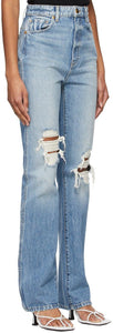 Khaite Blue Ripped 'The Danielle' Jeans