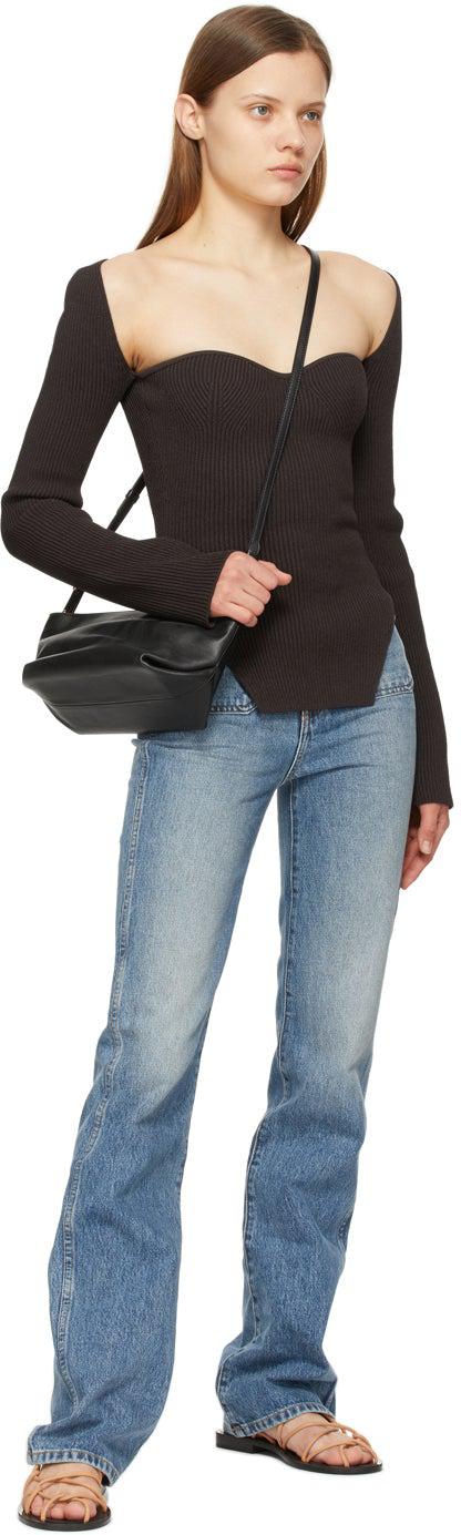 Khaite Brown 'The Maddy' Long Sleeve T-Shirt