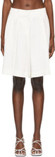 Khaite Off-White CrÃªpe 'The Isabelle' Shorts - Khaite Off-White CrÃªPE 'The Isabelle' Shorts - Khaite Off-White CrÃƒPE '이사벨'반바지