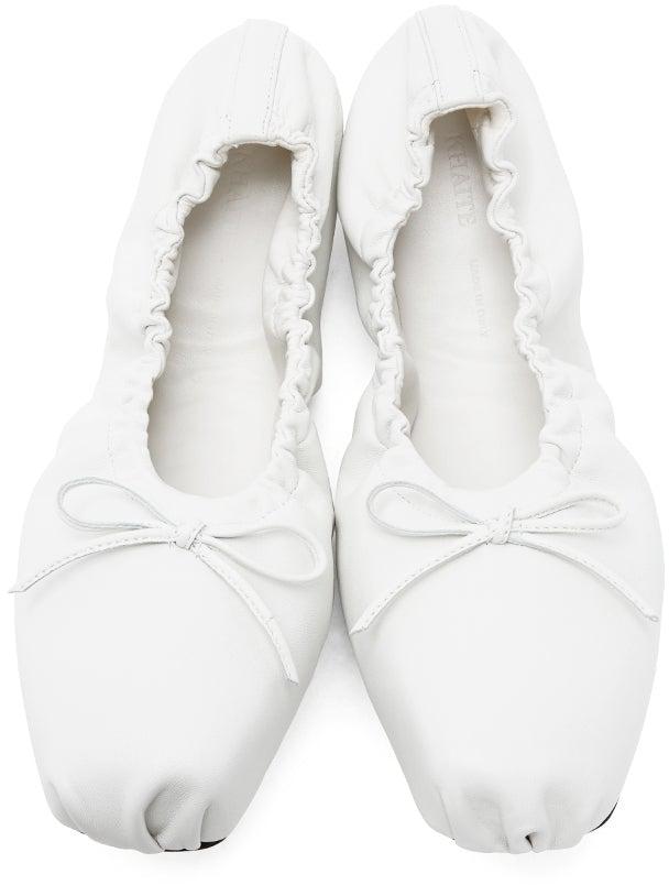 Khaite White 'The Ashland' Ballerina Flats