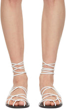 Khaite White 'The Lyon' Sandals