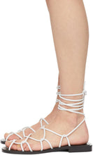 Khaite White 'The Lyon' Sandals