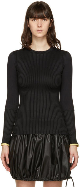 Kijun Black Morning Glory Sweater - Kijun Black Matin Glory Pull - Kijun Black Morning Glory 스웨터