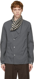 Kiko Kostadinov Grey Anthonis Pleated Shirt - Chemise plissée anthonis grise Kiko Kostadinov - Kiko Kostadinov 회색 Anthonis Pleated Shirt.
