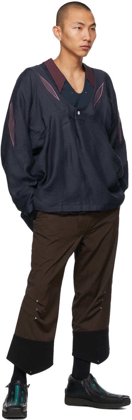 Kiko Kostadinov Navy Arcadia Shirt