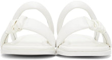 Kim Matin White Bold Strap Sandals