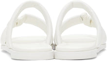 Kim Matin White Bold Strap Sandals