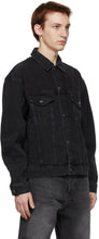 Ksubi Black Denim Oh G Burnout Jacket
