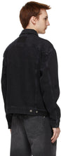 Ksubi Black Denim Oh G Burnout Jacket