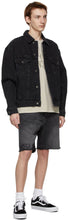 Ksubi Black Denim Oh G Burnout Jacket