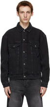 Ksubi Black Denim Oh G Burnout Jacket - Ksubi Black Denim Oh g Burnout Veste - KSUBI 블랙 데님 OH G 번 아웃 재킷