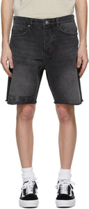 Ksubi Black Wolf Klash Shorts - Ksubi Black Wolf Klash Shorts - ksubi 검은 늑대 klash 반바지
