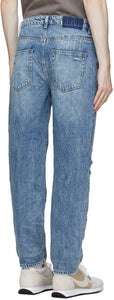 Ksubi Blue Bullet Vibez Trashed Jeans