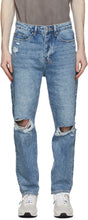 Ksubi Blue Bullet Vibez Trashed Jeans - Ksubi Blue Bullet Vibez Jeans - Ksubi Blue Bullet Vibez는 청바지를 쓰레기