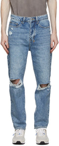 Ksubi Blue Bullet Vibez Trashed Jeans - Ksubi Blue Bullet Vibez Jeans - Ksubi Blue Bullet Vibez는 청바지를 쓰레기
