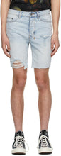Ksubi Blue Chopper Trashed Shorts - Ksubi Blue Chopper Trashs - Ksubi Blue Chopper는 반바지를 낭비했습니다
