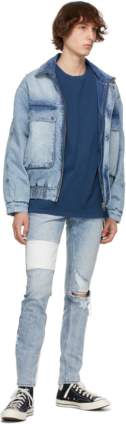 Ksubi Blue Cross Logo Biggie T-Shirt