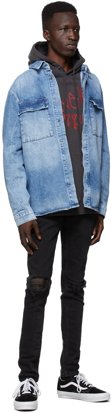 Ksubi Blue Snakebite Shirt