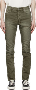 Ksubi Green Chitch Jeans - Jean de chitch vert ksubi - Ksubi 그린 chitch 청바지