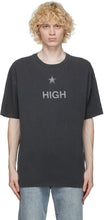 Ksubi Grey Washed 'High' T-Shirt - Ksubi gris lavé 'High' T-shirt - KSUBI 그레이는 '하이'티셔츠를 씻어 냈습니다