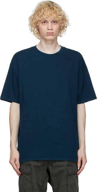 Ksubi Navy Biggie T-Shirt - Ksubi Navy Biggie T-shirt - Ksubi 해군 Biggie 티셔츠