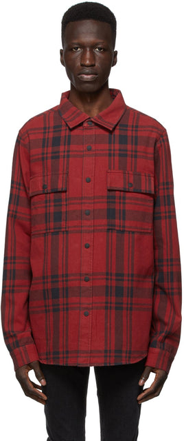Ksubi Red Paradox Shirt - Chemise de paradoxe rouge ksubi - Ksubi red paradox shirt.