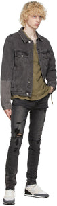 Ksubi SSENSE Exclusive Black Trashed Van Winkle Angst Jeans