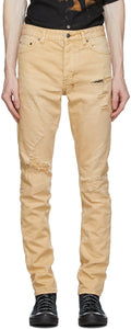 Ksubi Tan Chitch Trashed Jeans - Ksubi Tan Chitch Trashed Jeans - Ksubi Tan chitch가 청바지를 쓰레기