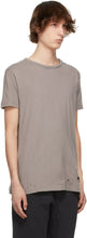 Ksubi Taupe Distressed Seeing Lines T-Shirt