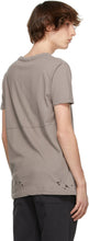 Ksubi Taupe Distressed Seeing Lines T-Shirt