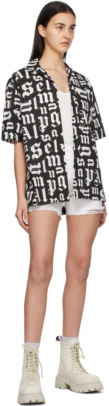 Ksubi White Racer Trashed Shorts