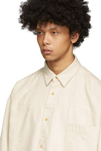 Kuro Off-White Denim Switched Panel Shirt
