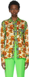 Kwaidan Editions Multicolor Floral Print Shirt - Chemise à imprimé floral multicolore Editions de Kwaidan - Kwaidan 에디션 여러 가지 빛깔의 꽃 프린트 셔츠