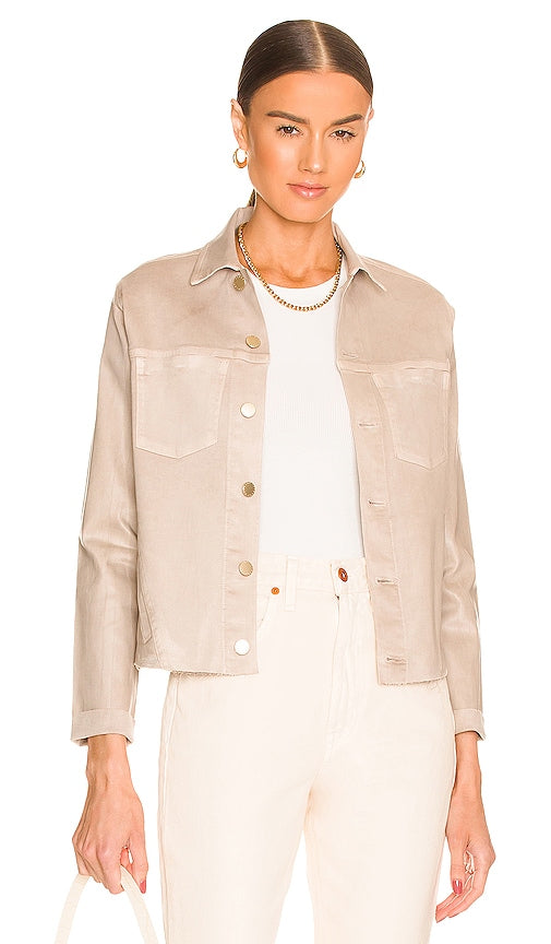 L'AGENCE Janelle Slim Jacket in Beige L'agence Janelle Slim Veste en beige L'Agence Janelle Slim夹克穿着米色