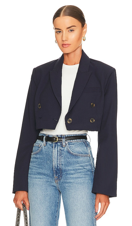 L'Academie Aven Blazer in Navy L'Académie aven Blazer dans la Marine L'Academie Aven Blazer在海军中