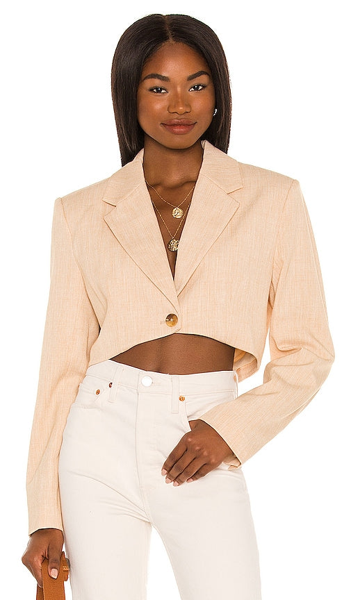 L'Academie Dallas Jacket in Tan La veste de l'Académie Dallas à Tan 棕褐色的L'Academie Dallas夹克