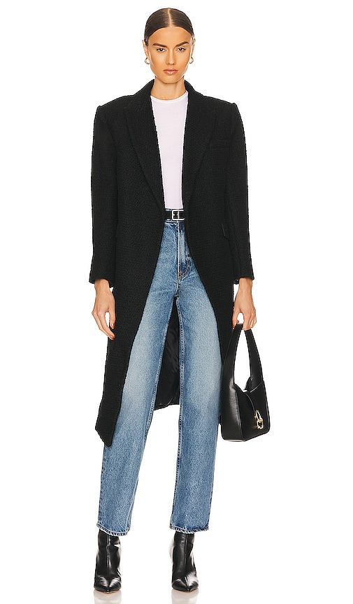 L'Academie Micha Coat in Black L'Académie Micha manteau en noir L'Academie Micha穿着黑色