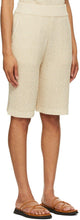 LE17SEPTEMBRE Beige Linen-Blend Rib Kit Shorts