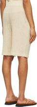 LE17SEPTEMBRE Beige Linen-Blend Rib Kit Shorts