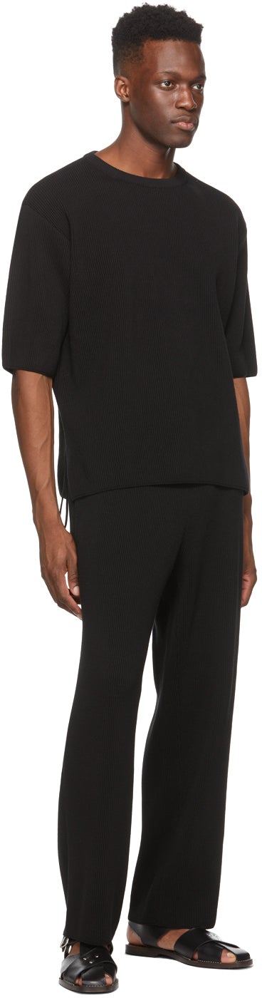 LE17SEPTEMBRE Black Knit T-Shirt