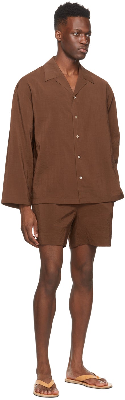 LE17SEPTEMBRE Brown Side Strap Shirt