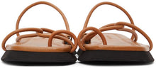 LE17SEPTEMBRE Brown Toe-Ring Sandals