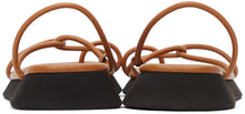 LE17SEPTEMBRE Brown Toe-Ring Sandals