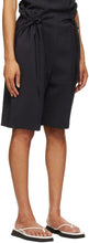 LE17SEPTEMBRE Navy CrÃªpe Double String Shorts