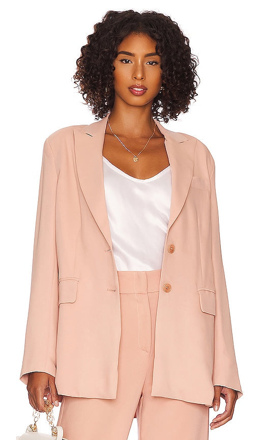 LITA by Ciara Button Blazer in Nude Lita par Ciara Button Blazer en nu lita by ciara button Blazer裸体