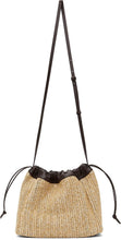 LOW CLASSIC Beige Rattan String Bag